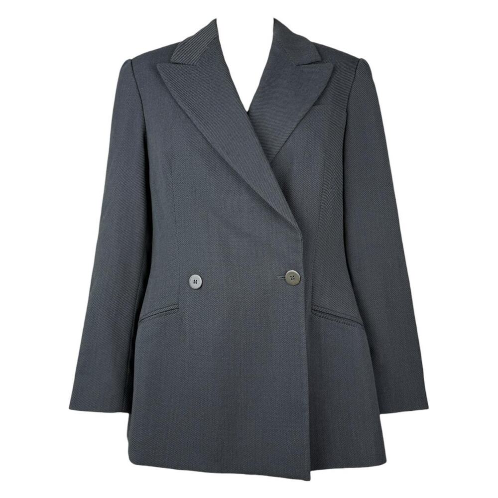 Vintage Giorgio Armani charcoal blazer, very Carolyn Basette Kennedy